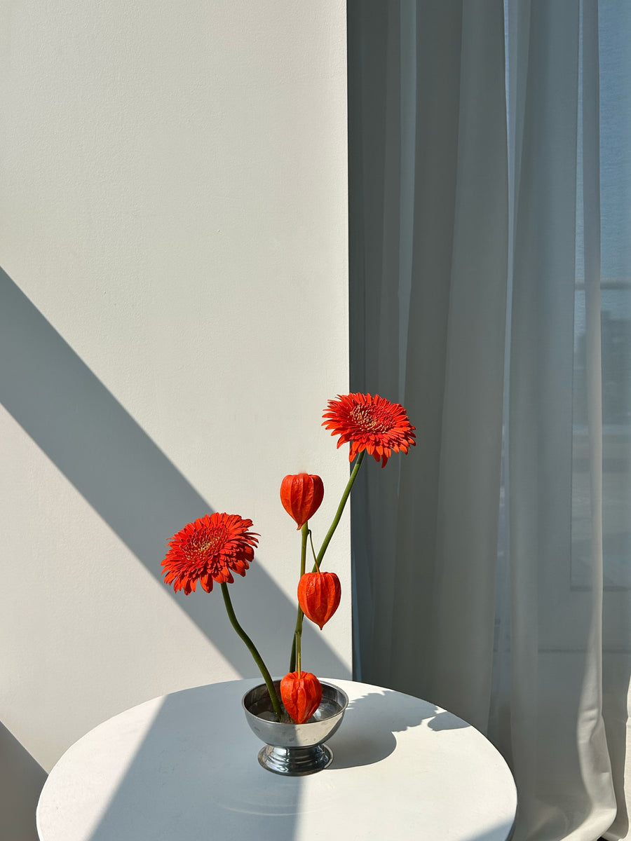 CHROME BUD VASE
