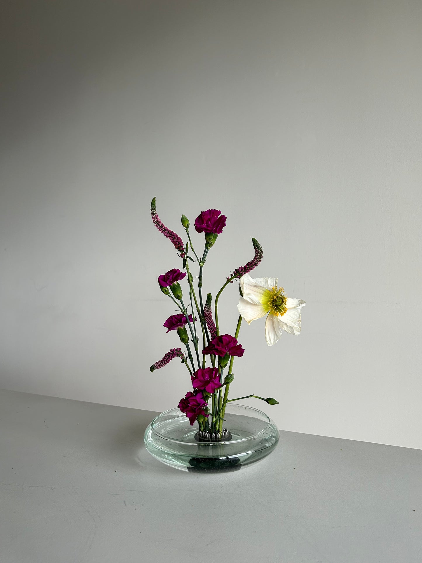 Glass Ikebana Style Vessel