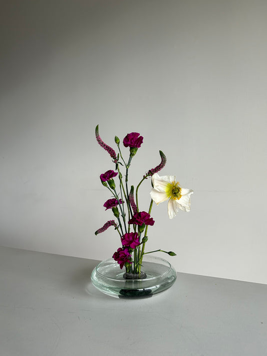 Glass Ikebana Style Vessel